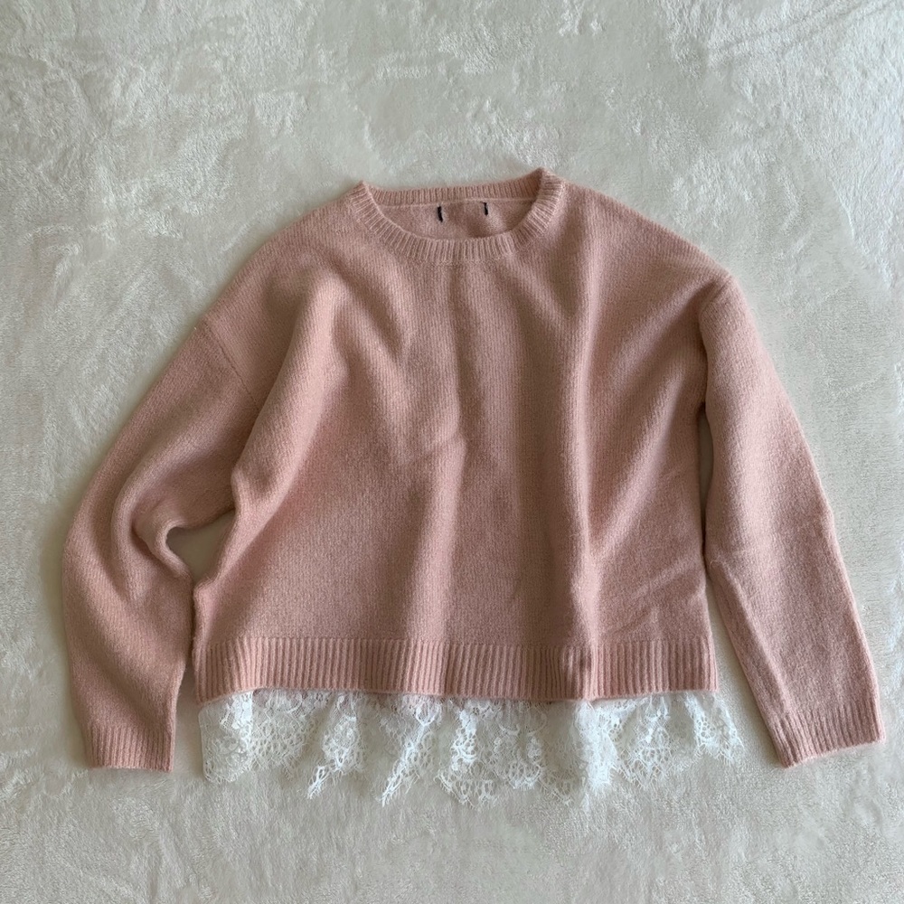 Lace Knit Sweater